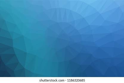 Light BLUE vector abstract mosaic background. Colorful abstract illustration with gradient. The polygonal design can be used for your web site.