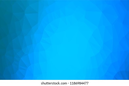 Light BLUE vector abstract mosaic backdrop. Creative illustration in halftone style with gradient. A new texture for your design.