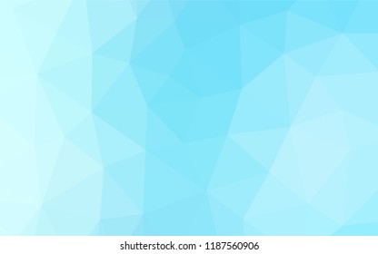 Light BLUE vector abstract mosaic background. An elegant bright illustration with gradient. The polygonal design can be used for your web site.