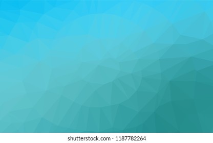Light BLUE vector abstract mosaic background. Modern geometrical abstract illustration with gradient. Brand new style for your business design.