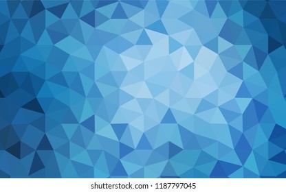 Light BLUE vector abstract mosaic backdrop. Modern abstract illustration with triangles. Textured pattern for your backgrounds.