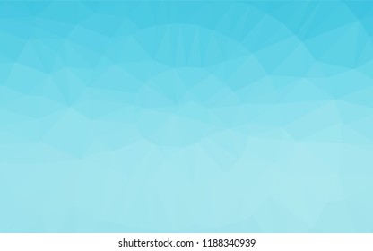Light BLUE vector abstract mosaic backdrop. A sample with polygonal shapes. The completely new template can be used for your brand book.