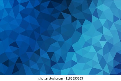 Light BLUE vector abstract mosaic backdrop. Elegant bright polygonal illustration with gradient. Textured pattern for your backgrounds.