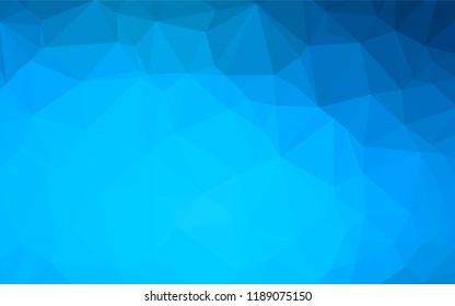 Light BLUE vector abstract mosaic backdrop. Creative geometric illustration in Origami style with gradient. The elegant pattern can be used as part of a brand book.