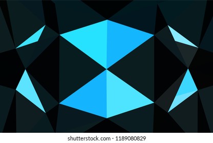 Light BLUE vector abstract mosaic pattern. An elegant bright illustration with gradient. A completely new design for your business.