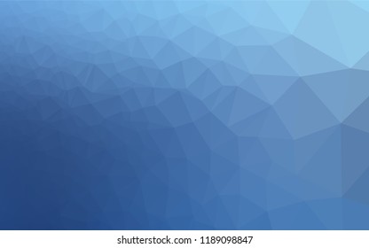 Light BLUE vector abstract mosaic background. Geometric illustration in Origami style with gradient.  The elegant pattern can be used as part of a brand book.