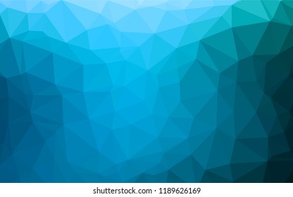 Light BLUE vector abstract mosaic background. Creative illustration in halftone style with gradient. The textured pattern can be used for background.