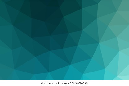Light BLUE vector abstract mosaic background. Colorful abstract illustration with gradient. The completely new template can be used for your brand book.