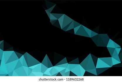 Light BLUE vector abstract mosaic background. A vague abstract illustration with gradient. A completely new design for your business.