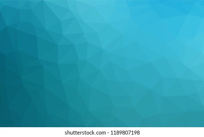 Light BLUE vector abstract mosaic pattern. Triangular geometric sample with gradient.  Brand new design for your business.
