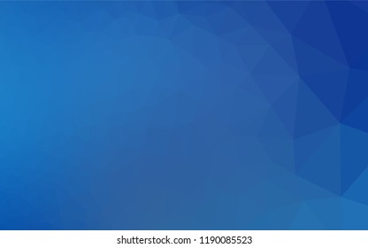 Light BLUE vector abstract mosaic background. Shining illustration, which consist of triangles. A completely new template for your business design.
