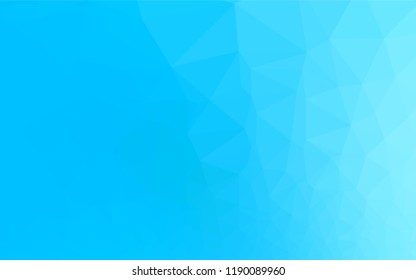 Light BLUE vector abstract mosaic background. Colorful illustration in abstract style with gradient. The best triangular design for your business.