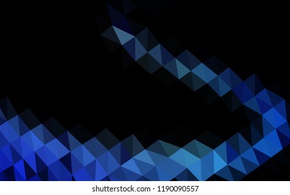Light BLUE vector abstract mosaic pattern. Creative geometric illustration in Origami style with gradient. The template can be used as a background for cell phones.