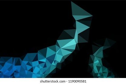 Light BLUE vector abstract mosaic pattern. A completely new color illustration in a vague style. The polygonal design can be used for your web site.