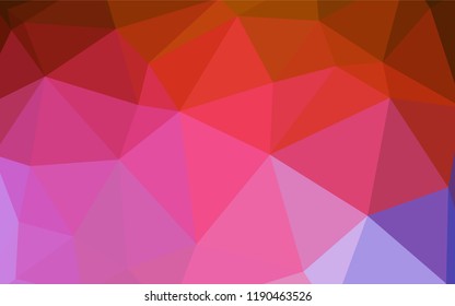 Light BLUE vector abstract mosaic pattern. Triangular geometric sample with gradient.  Textured pattern for your backgrounds.