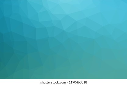 Light BLUE vector abstract mosaic backdrop. Shining illustration, which consist of triangles. The polygonal design can be used for your web site.