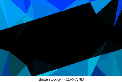 Light BLUE vector abstract mosaic background. Modern geometrical abstract illustration with gradient. Brand new design for your business.