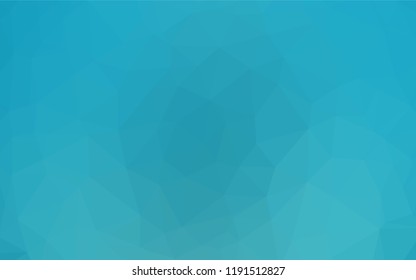 Light BLUE vector abstract mosaic background. Colorful abstract illustration with gradient. Triangular pattern for your business design.
