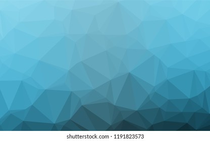 Light BLUE vector abstract mosaic background. Creative geometric illustration in Origami style with gradient. The elegant pattern can be used as part of a brand book.