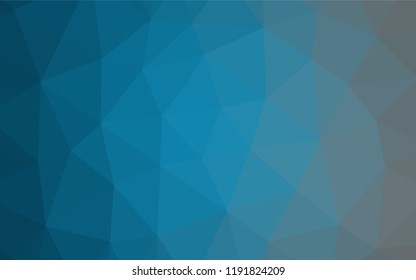 Light BLUE vector abstract mosaic pattern. Triangular geometric sample with gradient.  A completely new template for your business design.