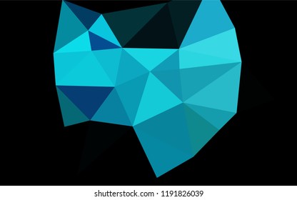 Light BLUE vector abstract mosaic pattern. A vague abstract illustration with gradient. The textured pattern can be used for background.