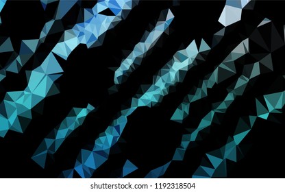 Light BLUE vector abstract mosaic background. Colorful abstract illustration with gradient. A new texture for your design.