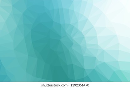 Light BLUE vector abstract mosaic backdrop. Shining illustration, which consist of triangles. The elegant pattern can be used as part of a brand book.
