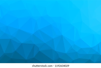Light BLUE vector abstract mosaic backdrop. A completely new color illustration in a vague style. A completely new template for your business design.