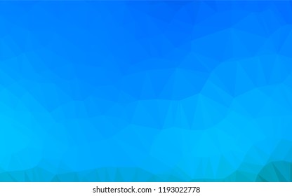 Light BLUE vector abstract mosaic background. Creative illustration in halftone style with gradient. A new texture for your design.
