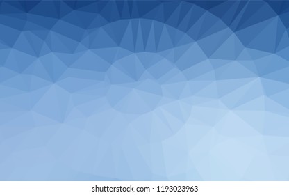 Light BLUE vector abstract mosaic background. Colorful abstract illustration with gradient. A completely new template for your business design.