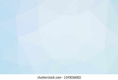 Light BLUE vector abstract mosaic background. Creative geometric illustration in Origami style with gradient. Polygonal design for your web site.