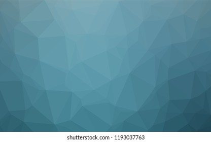 Light BLUE vector abstract mosaic pattern. Shining illustration, which consist of triangles. Brand new style for your business design.