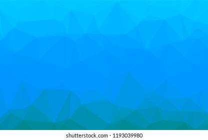 Light BLUE vector abstract mosaic backdrop. Creative illustration in halftone style with gradient. The elegant pattern can be used as part of a brand book.