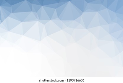 Light BLUE vector abstract mosaic background. A sample with polygonal shapes. The textured pattern can be used for background.