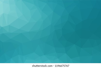 Light BLUE vector abstract mosaic backdrop. Glitter abstract illustration with an elegant design. The best triangular design for your business.