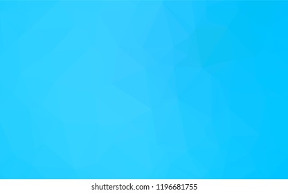 Light BLUE vector abstract mosaic backdrop. Glitter abstract illustration with an elegant design. Triangular pattern for your business design.