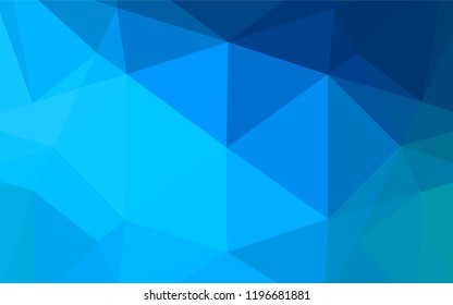 Light BLUE vector abstract mosaic pattern. Brand new colored illustration in blurry style with gradient. A completely new template for your business design.
