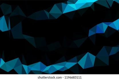 Light BLUE vector abstract mosaic pattern. Shining colored illustration in a Brand new style. A completely new template for your business design.