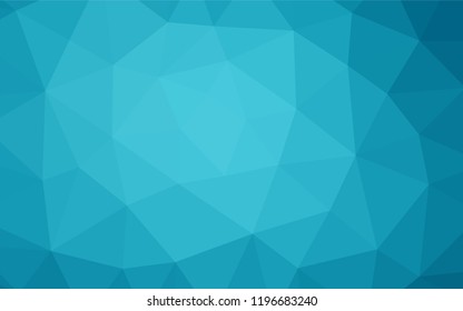 Light BLUE vector abstract mosaic pattern. Colorful abstract illustration with gradient. The polygonal design can be used for your web site.