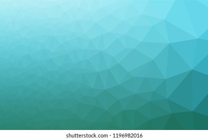 Light BLUE vector abstract mosaic backdrop. A sample with polygonal shapes. Brand new style for your business design.