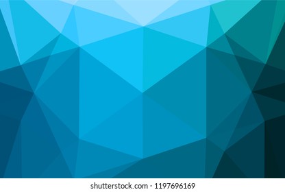 Light BLUE vector abstract mosaic background. Creative illustration in halftone style with gradient. The template can be used as a background for cell phones.