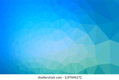 Light BLUE vector abstract mosaic background. Modern geometrical abstract illustration with gradient. The polygonal design can be used for your web site.
