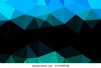 Light BLUE vector abstract mosaic pattern. Creative illustration in halftone style with gradient. The completely new template can be used for your brand book.