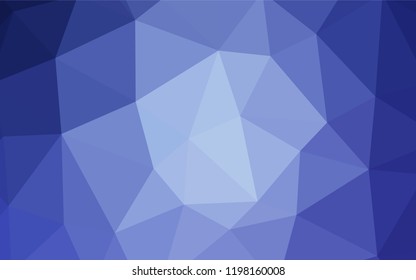 Light BLUE vector abstract mosaic pattern. Glitter abstract illustration with an elegant triangles. Textured pattern for your backgrounds.