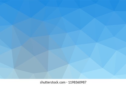 Light BLUE vector abstract mosaic backdrop. Glitter abstract illustration with an elegant design. A completely new template for your business design.