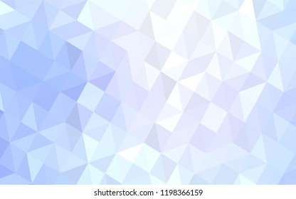 Light BLUE vector abstract mosaic background. Creative illustration in halftone style with triangles. Brand new design for your business.