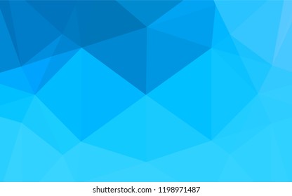 Light BLUE vector abstract mosaic pattern. Shining colored illustration in a Brand new style. The template can be used as a background for cell phones.