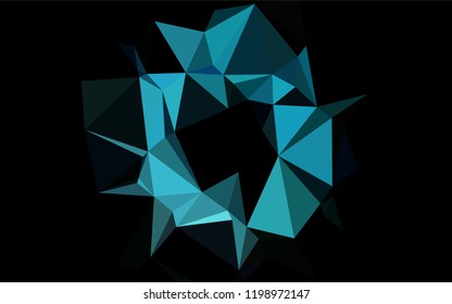 Light BLUE vector abstract mosaic background. A completely new color illustration in a vague style. A new texture for your design.