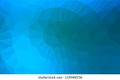 Light BLUE vector abstract mosaic background. A completely new color illustration in a vague style. A completely new design for your business.