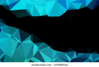 Light BLUE vector abstract mosaic pattern. Colorful illustration in abstract style with gradient. A completely new template for your business design.